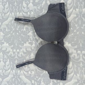 Calvin Klein Bra 38C Grayish Blue Full Cup